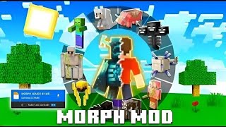 BEST MORPH MOD FOR MINECRAFT 121 EDITING FOR MOBILE 100 REAL [upl. by Aramat]