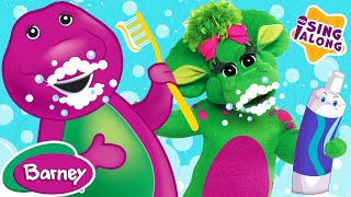 Brush Your Teeth Song  Barney Nursery Rhymes and Kids Songs [upl. by Mirak55]