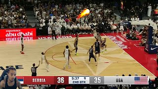 FlightReacts To USA vs SERBIA  USAB SHOWCASE  FULL GAME HIGHLIGHTS  July 17 2024 [upl. by Anires670]