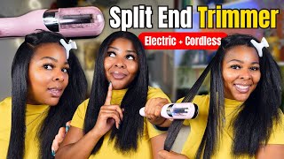 How to use a Split End Trimmer for SMOOTH amp SHINY Natural Hair  DETAILED TUTORIAL [upl. by Gabler746]