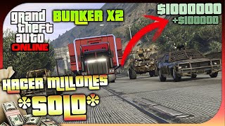 COMO CONSEGUIR DINERO RÁPIDO CON EL BUNKER X2 GTA 5 ONLINE 🤑 [upl. by Kifar450]