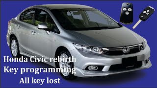 Lock Master  Contact 03015576591  Honda Civic key programming  honda Rebirth  Islamabad [upl. by Petulah]