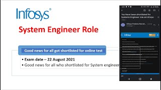 Infosys System Engineer 2020 2021 Infosys for Freshers 2021 Infosys shortlisted candidates [upl. by Winstonn470]