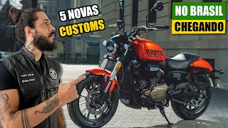 5 Novas Moto Custom Barata Chegando no Brasil  Shineray Entrando Forte no Mercado Custom Nacional [upl. by Rachel]