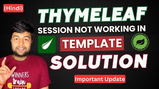 🔥Session probem in Thymeleaf 31  how to solved  Spring Boot thymeleaf [upl. by Ariada]