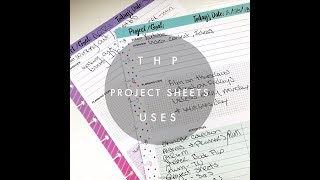 The Happy Planner Project Sheets  Planning With Kristen [upl. by Ymarej]