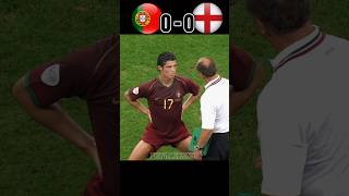 Portugal 🇵🇹 VS England 🏴󠁧󠁢󠁥󠁮󠁧󠁿 2006 World Cup Semi Final Ronaldo youtube football shorts [upl. by Lemuel230]