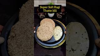 🌿💪High Protein Breakfast Recipe  Healthy Breakfast Recipe  Super Soft Ragi Thatte Idli  shorts [upl. by Suirauqram]