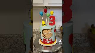 Curious George cake 🐵 homebaker cake baking cakeshorts cakedecorating cakes birthdaycake [upl. by Walworth]