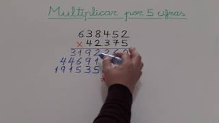 Multiplicar por 5 cifras [upl. by Gerry]