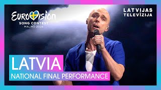 Dons  Hollow  Latvia 🇱🇻  National Final Performance  Eurovision 2024 [upl. by Alletsyrc298]