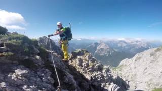 Mittenwalder Höhenweg Klettersteig [upl. by Inalem]