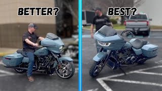 2024 Harley Road Glide or Street Glide Which is the best [upl. by Notxap]