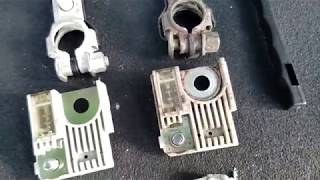 05 Mitsubishi Galant Battery Terminal Replacement [upl. by Analak]