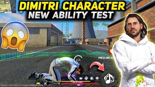 Dimitri Character Ability  Free Fire Dimitri Character Ability Test amp Gameplay [upl. by Noicpecnoc984]