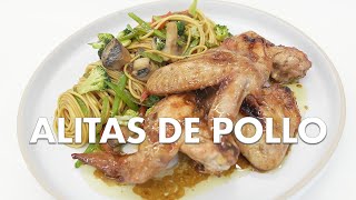 Alitas de pollo ¡un truco para que queden crujientes y deliciosas [upl. by Ojela]