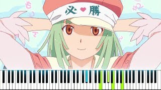 “Renai Circulation”  Kana Hanazawa – Bakemonogatari OP 4 Synthesia Piano Tutorial [upl. by Aekim729]