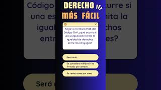 Limitación igualdad short 5 Derecho derecho quiz examenes onlinequiz test onlinetest [upl. by Imyaj]