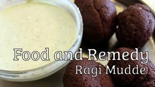 Ragi Mudde with North Karnataka Side Dish  finger millet balls [upl. by Anear]