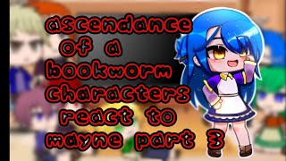 💖ascendance of a bookworm characters react to myne💖Part 35 [upl. by Chatwin]