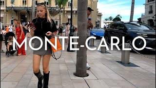 Monaco  Immersive walking tour in 4 K with ambient sound  Place du Casino Yacht Club de Monaco [upl. by Viehmann]