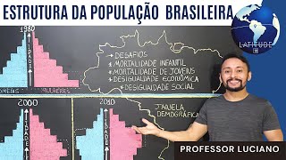 ESTRUTURA DA POPULAÇÃO BRASILEIRA  PIRÂMIDES ETÁRIAS [upl. by Aiyram415]