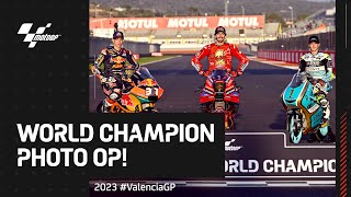 The World Champions Photo Op  2023 ValenciaGP [upl. by Anoi767]