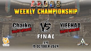 Final Argos AM Weekly Chaiko vs YIEEHAA 19 October 2024  Atlantica [upl. by Elbag]