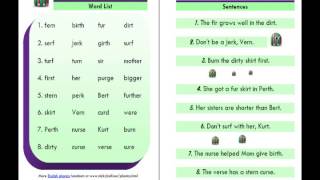 ESL Phonics Lesson er  ir  ur [upl. by Rafaelof598]