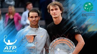 Nadal Battles Past Zverev Wins Record 8th Rome Title  Rome 2018 Final Highlights [upl. by Ancilin]