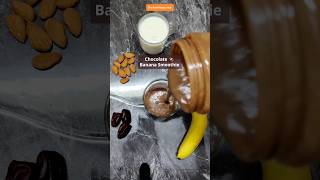 Chocolate Banana Smoothie shorts youtubeshorts trending short food shortvideo viralvideo yt [upl. by Saber692]