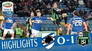 Sampdoria  Sassuolo 01  Highlights  Giornata 17  Serie A TIM 201718 [upl. by Niledam]