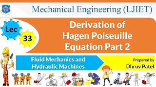 L 33 Hagen Poiseuille Equation Part 2  Fluid Mechanics and Hydraulic Machines  Mechanical [upl. by Rozanna795]