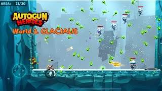 Autogun Heroes Alien Shooter  World 3 GLACIALIS  Gameplay [upl. by Eiramrebma601]