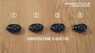 Interphone Tutorial 6 Abbinamento e Chiamata fino a 4 unità  Interphone Sport [upl. by Kinsler]