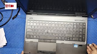 HP EliteBook 8570w Power ON but Black screen Corrupted Bios and Bios recovery repair ENG SUB [upl. by Damita843]