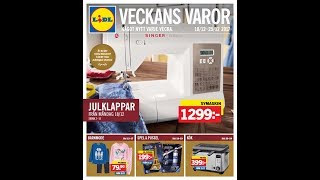 LIDL SVERIGE NON FOOD 1825122017 REKLAMBLAD [upl. by Rockefeller]