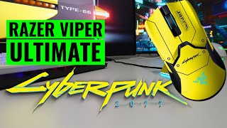 NEW Razer Viper Ultimate Cyberpunk 2077 Edition Unboxing and Review  Razer Wireless Gaming Mouse [upl. by Nosak]