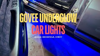 Govee Underglow Car Lights Install for 2002 Honda CRV [upl. by Namlaz954]