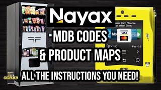 Nayax Credit Card Reader Getting MDB Codes And Setting Up Product Map [upl. by Namyac]