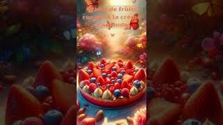 🍓 Un délice coloré  Gratin de fruits rouges et crème damande  🍮 gratinfruitsrouges [upl. by Ulrick]