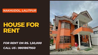 25 Storey Fully Furnished Bungalow House Rent in Nakhudol Lalitpur [upl. by Lorac690]