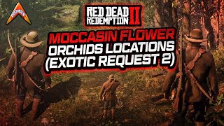 RDR2  Moccasin Flower Orchids Locations Exotic Request 2 [upl. by Iohk]