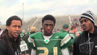 Parris Campbell Jr  St Vincent St Mary RB OHSAA Div III State Championship Postgame [upl. by Urien]