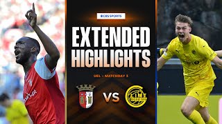 Braga vs BodøGlimt Extended Highlights  UEL League Phase MD 3  CBS Sports Golazo [upl. by Annovahs]