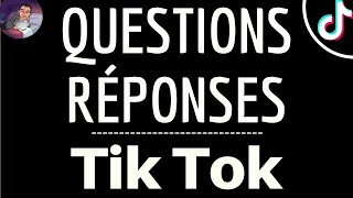 QRPOSER une QUESTION Tik Tok comment activer et ajouter la fonction question réponse sur TikTok [upl. by O'Connor]