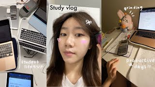 Study vlog romanticizing studying productive days study with me 🍓☃️ [upl. by Rosco]