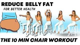 Lose Belly Fat Sitting Down  10 Minute Chair Workout  Seated Exercises for Better Health [upl. by Barrow756]