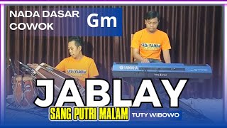 Jablay2 karaoke  Tuty wibowo nada cowo Gm versi bajidor [upl. by Dhu]