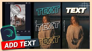 How to Add Text  Alight Motion Tutorial [upl. by Darnall]